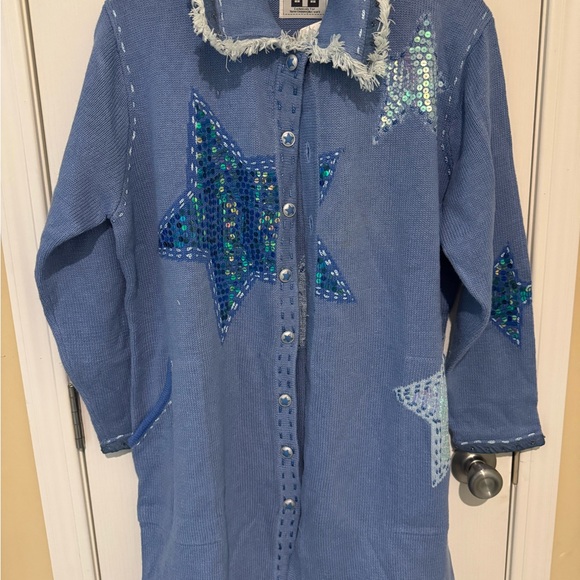 Storybook Knits Sweaters - Storybook Knits Light Blue Cardigan